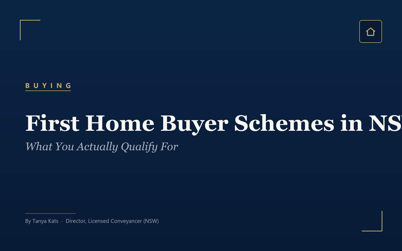 First Home Buyer Schemes in NSW: What You Actually Qualify For